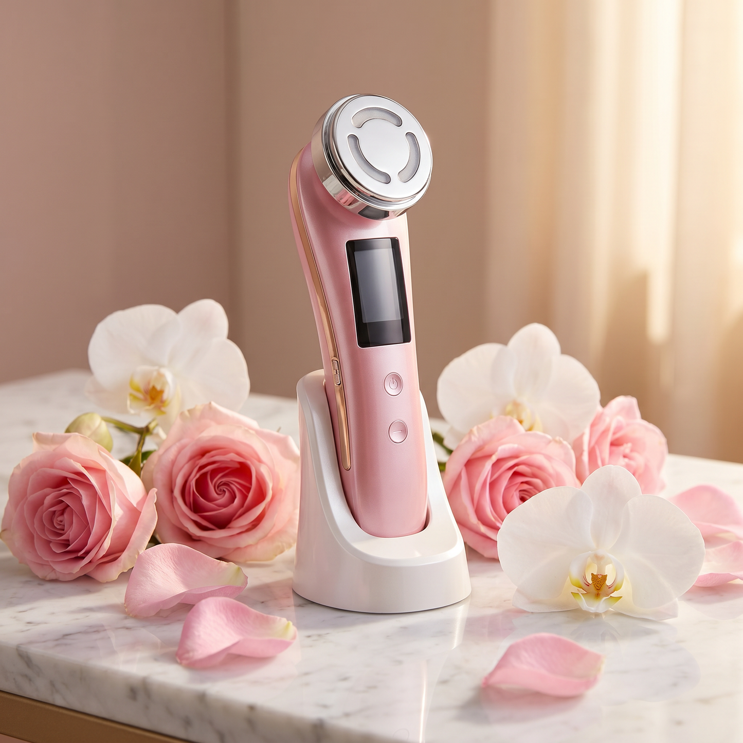 Glow Wave Facial Massager | Appareil Visage 7-en-1 Microcourants & LED