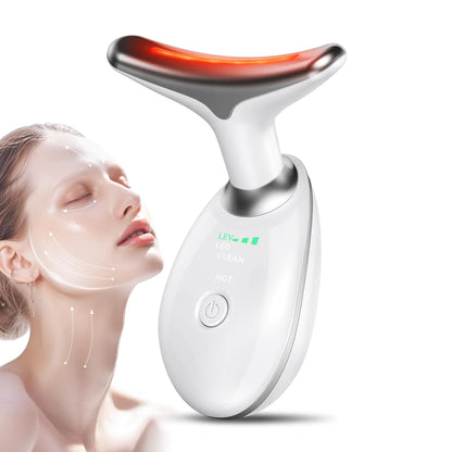 Neck Facial Massager Light Face Neck Massager for Skin Care Multifunctional Facial Skincare Tools with Vibration at Home