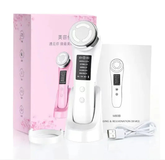 Glow Wave Facial Massager – 7-in-1 Microcurrent & LED Facial Device