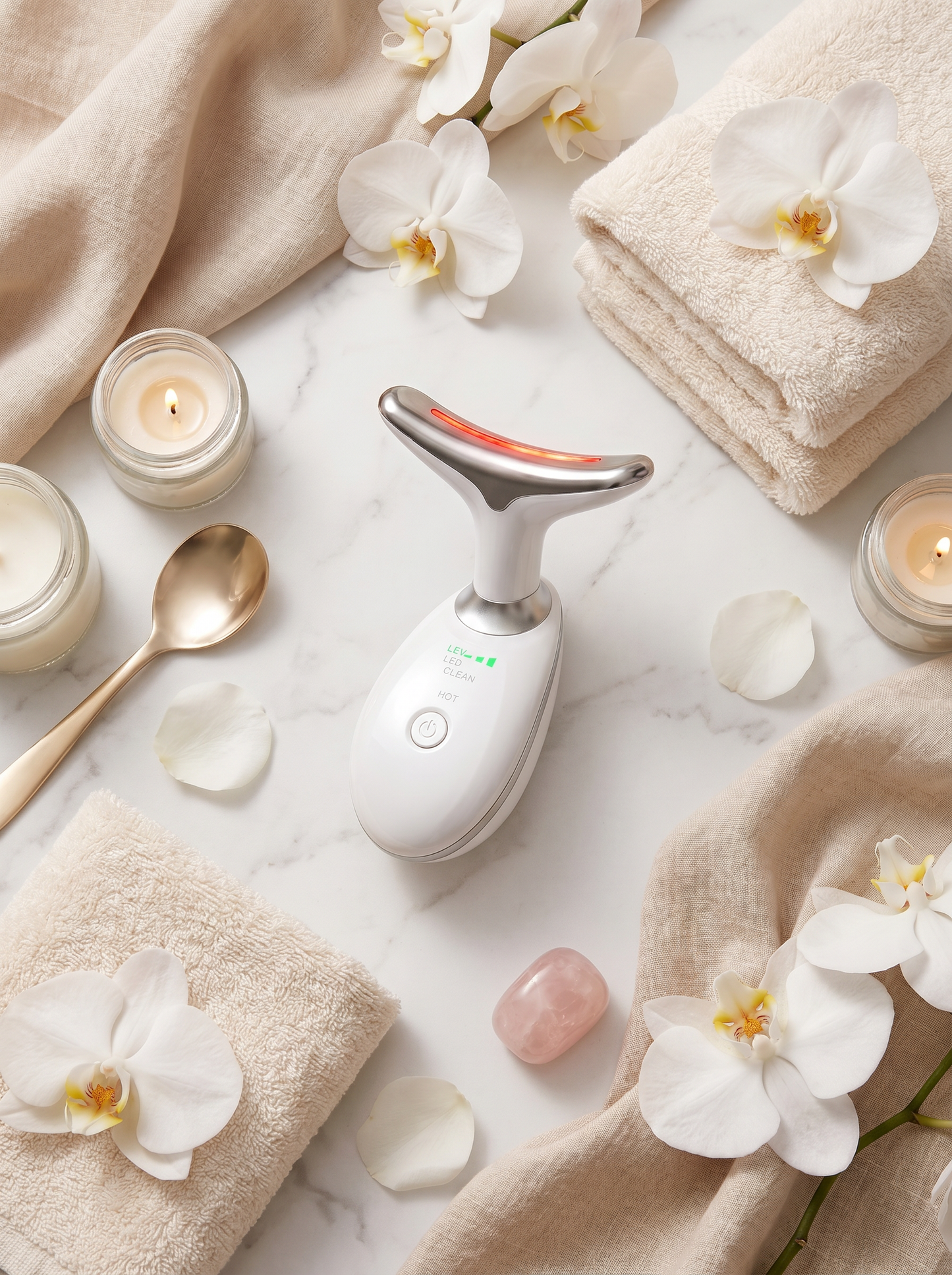 Rituel Lift & Détente | Appareil de soin sculptant pour le visage et le cou