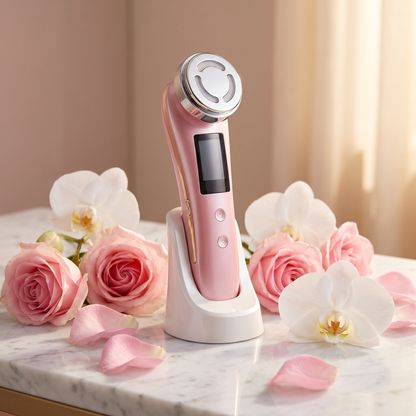Glow Wave Facial Massager | Appareil Visage 7-en-1 Microcourants & LED