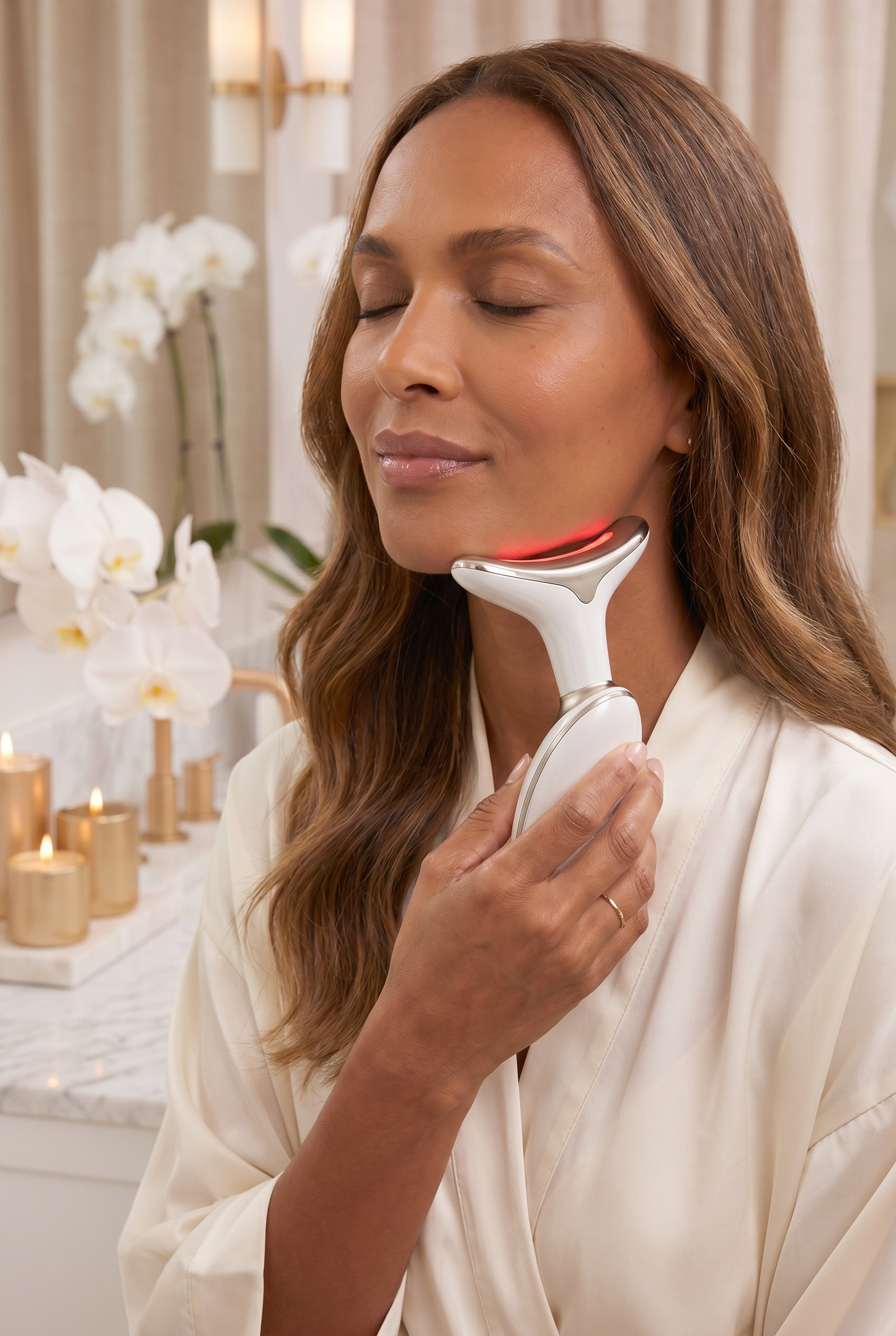 Rituel Lift & Détente | Appareil de soin sculptant pour le visage et le cou