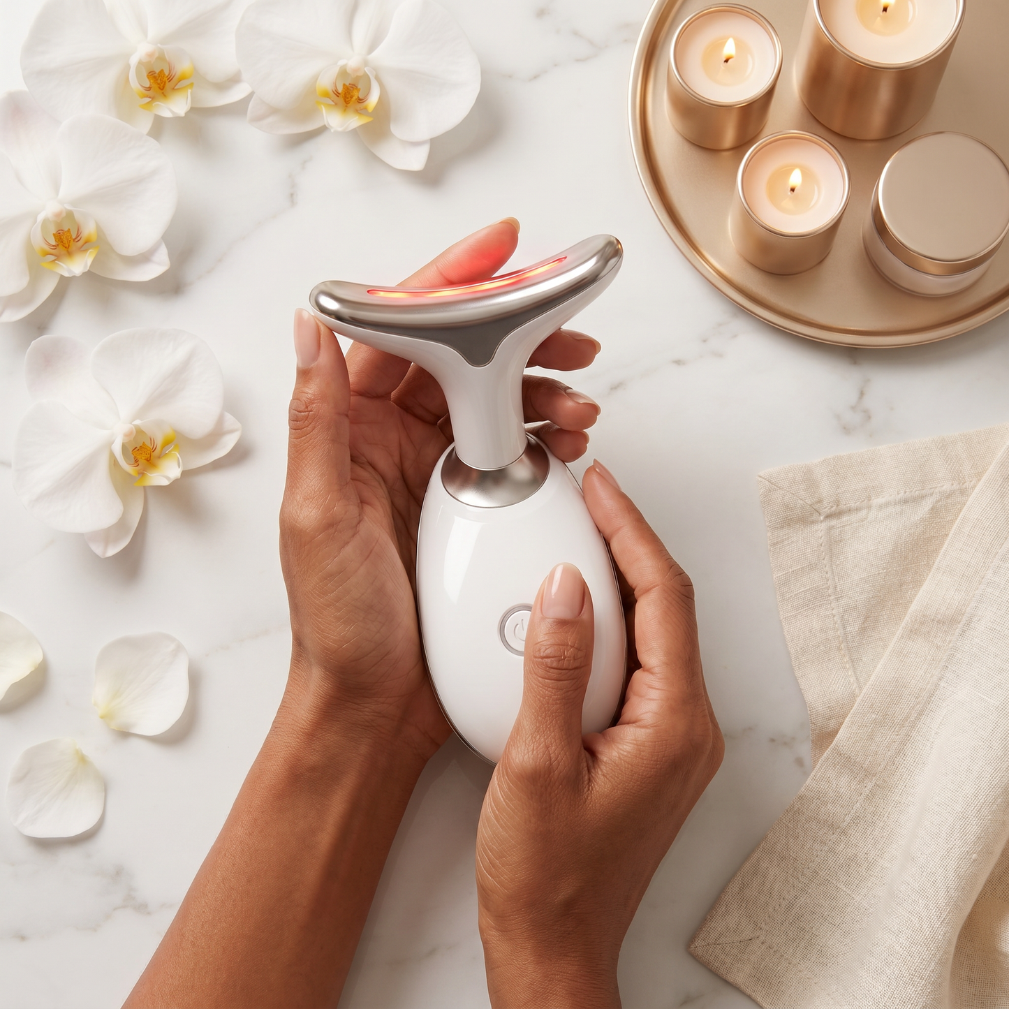 Rituel Lift & Détente | Appareil de soin sculptant pour le visage et le cou