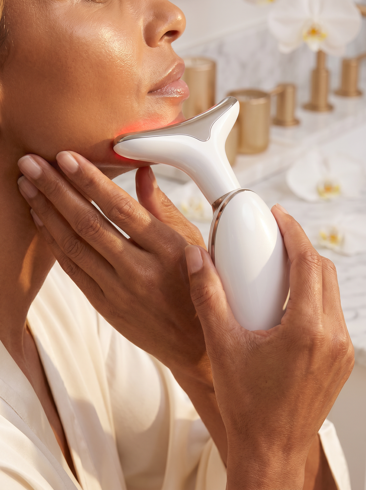 Rituel Lift & Détente | Appareil de soin sculptant pour le visage et le cou