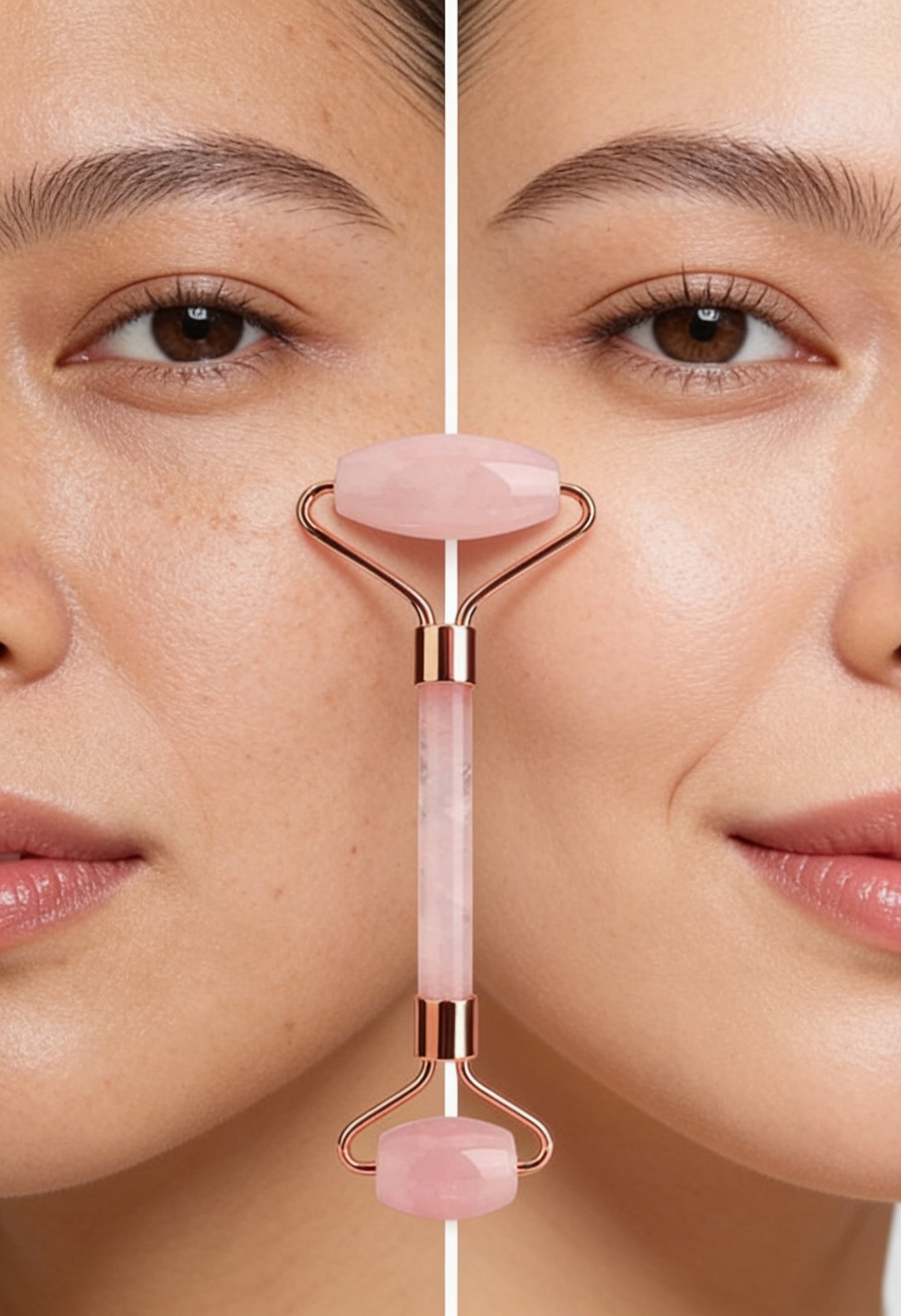 Coffret Rituel Visage | Face Roller & Gua Sha en Quartz Rose