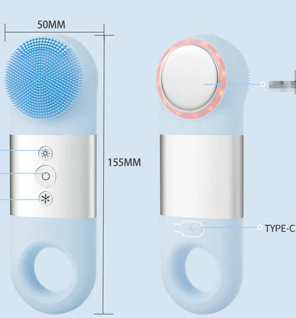 Silicone Ultrasonic Facial Pore Cleaner