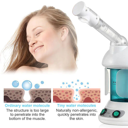 Moisturizing Facial Steamer – Appareil de Vapeur Ionique pour le Visage